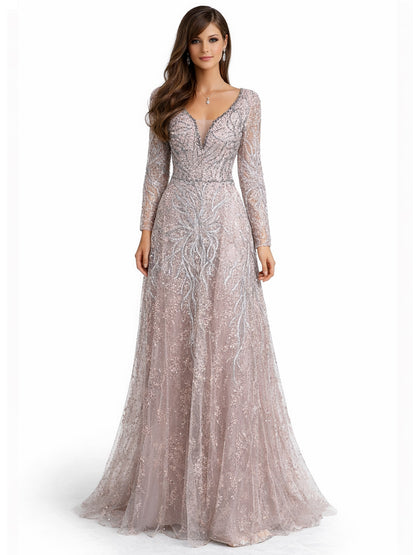 Style 220602 - Pink / Silver Dress