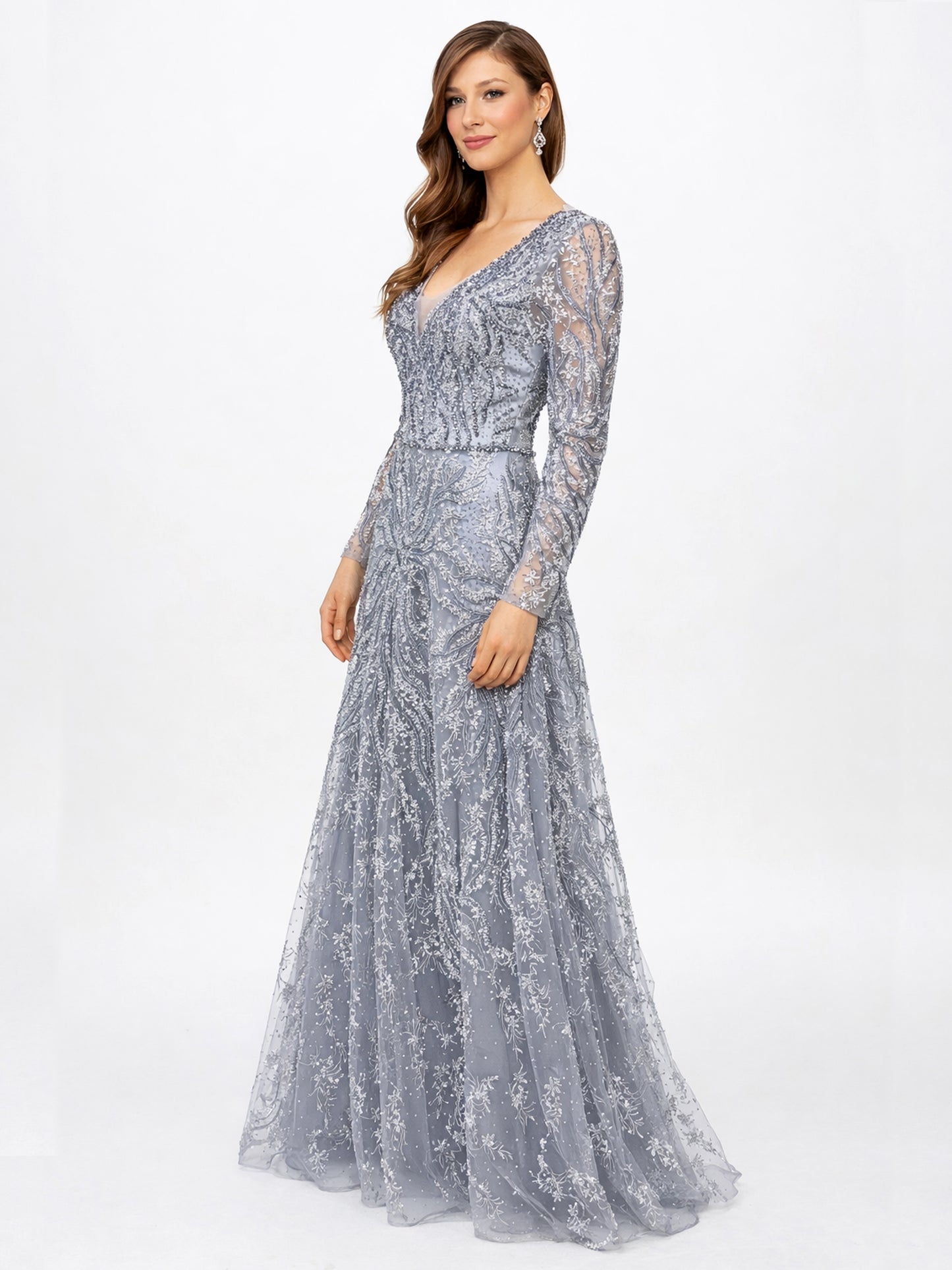 Style 220602 - Pink / Silver Dress