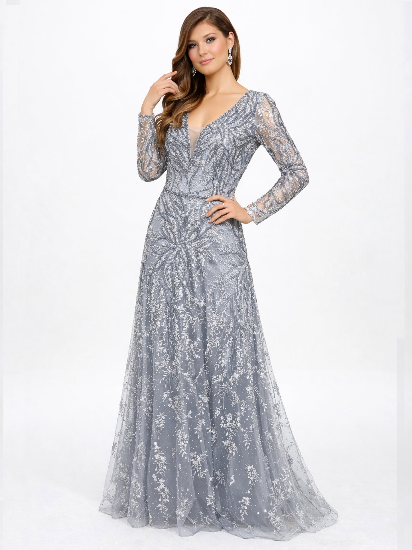 Style 220602 - Pink / Silver Dress