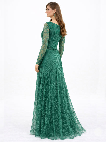 Style 220603 - Pink / Green Dress