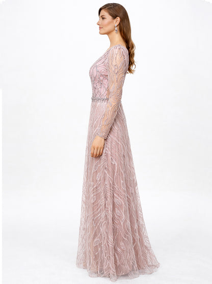 Style 220603 - Pink / Green Dress