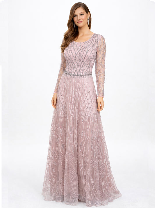 Style 220603 - Pink / Green Dress