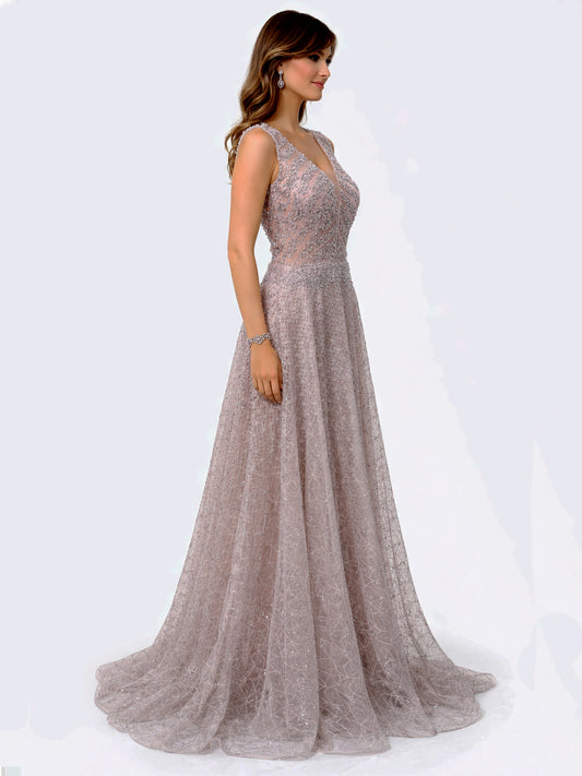 Style 220609 - Rose / Silver Dress