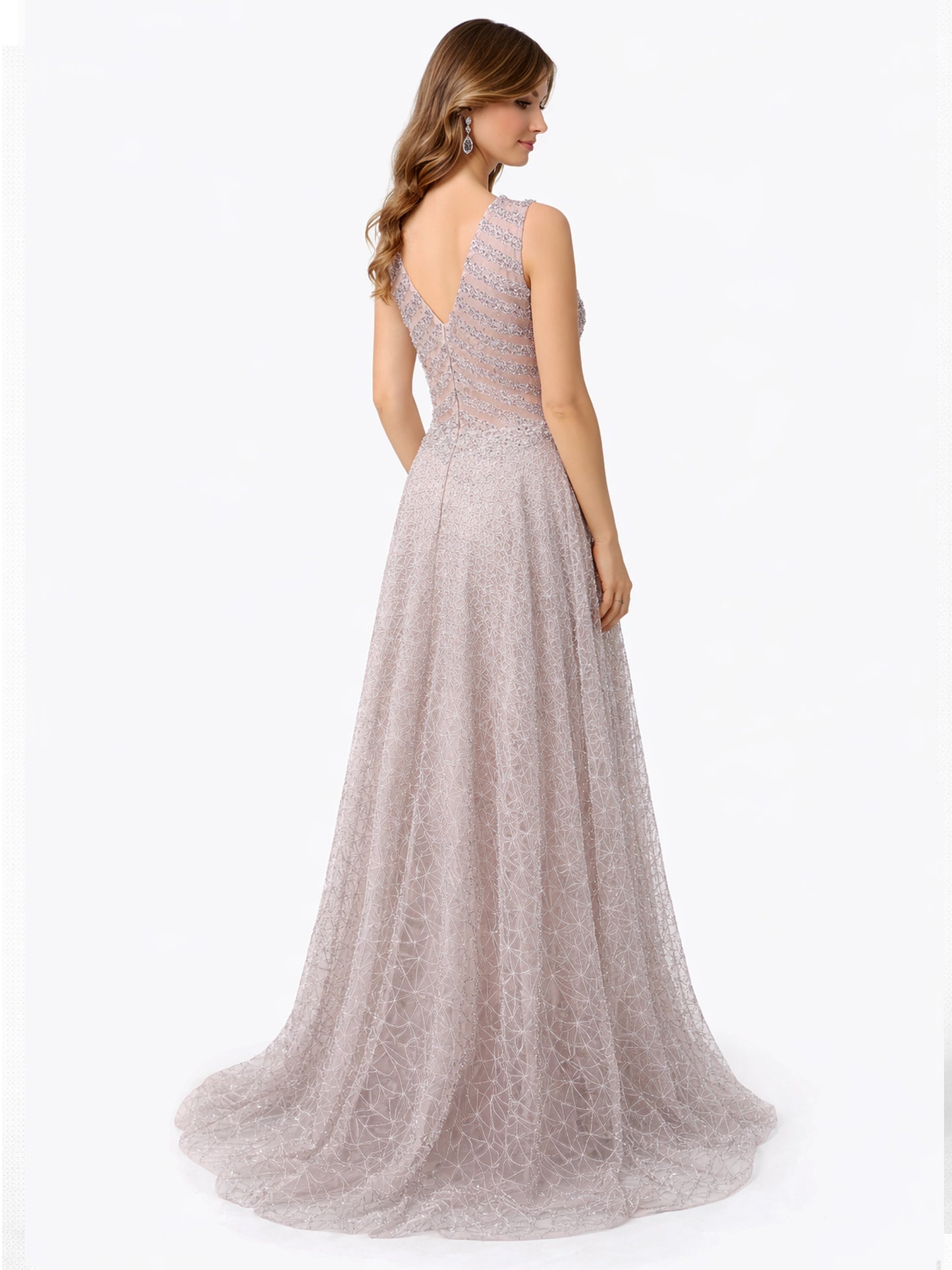 Style 220609 - Rose / Silver Dress