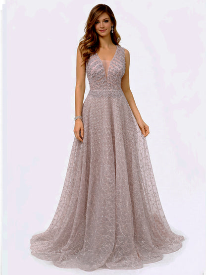 Style 220609 - Rose / Silver Dress