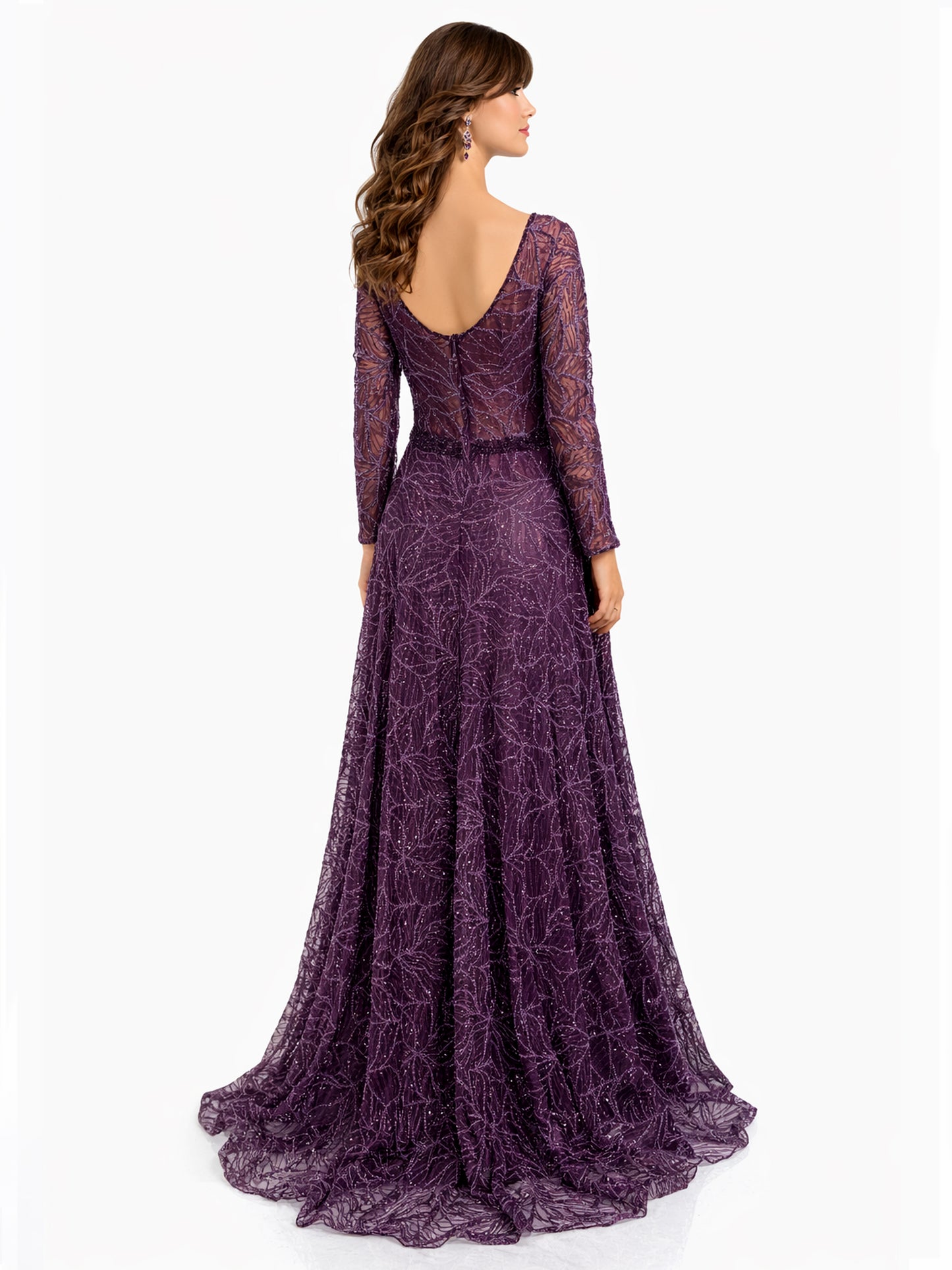 Style 220611 - Purple / Silver Dress
