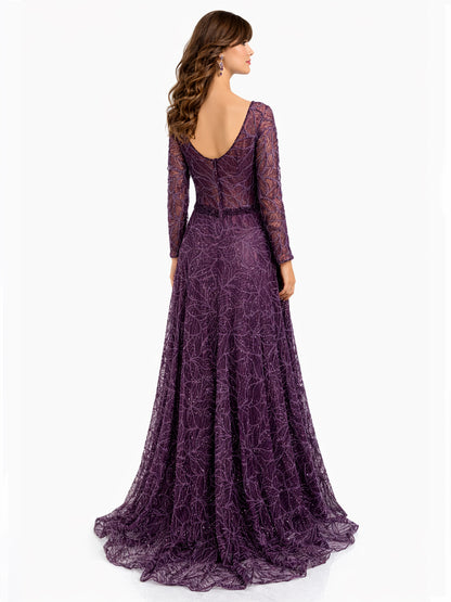 Style 220611 - Purple / Silver Dress
