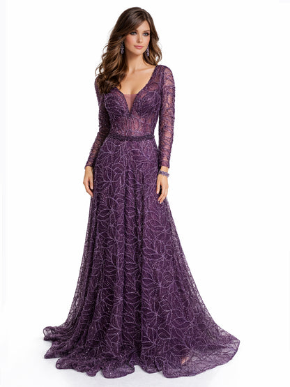Style 220611 - Purple / Silver Dress