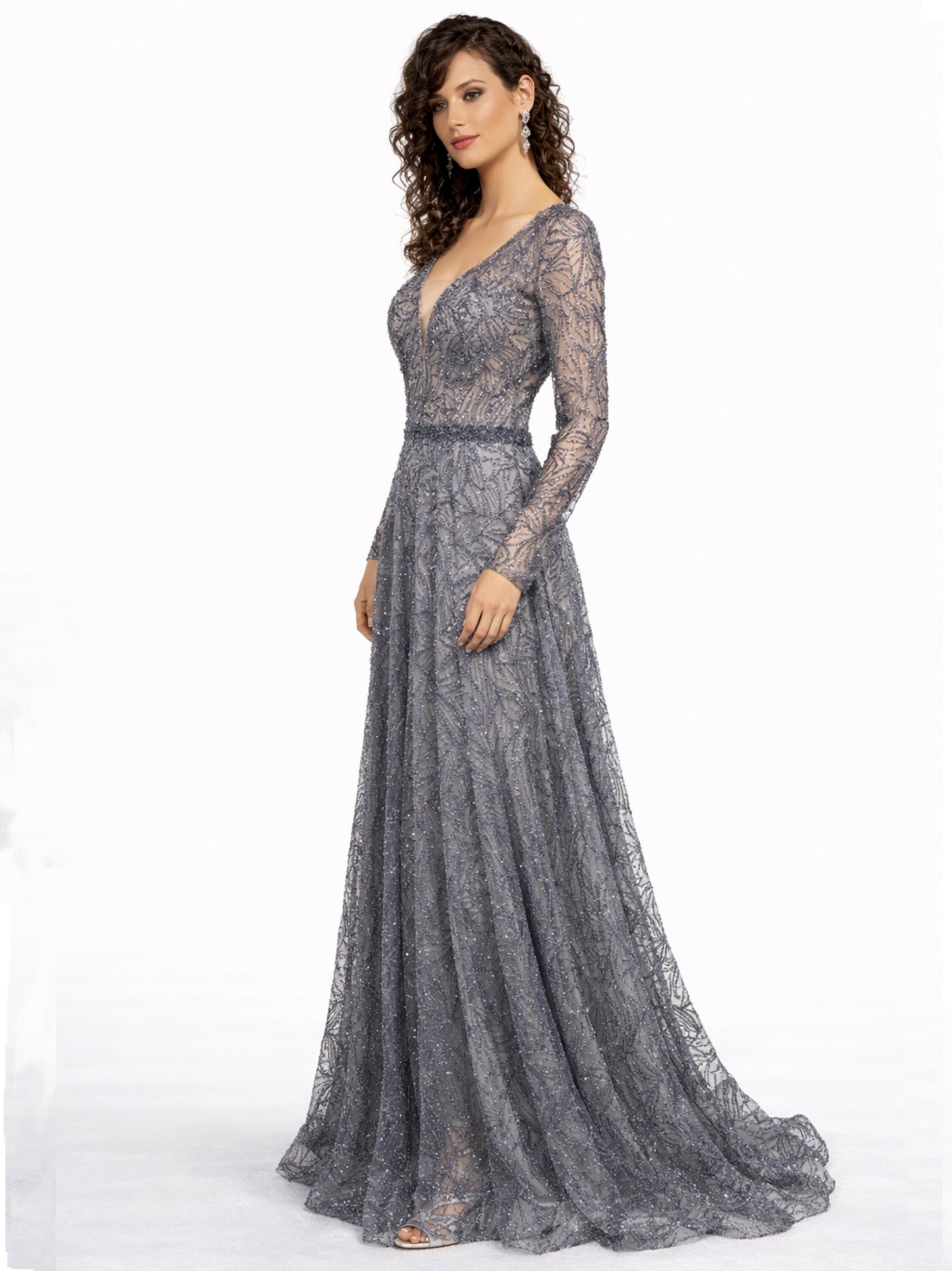 Style 220611 - Purple / Silver Dress