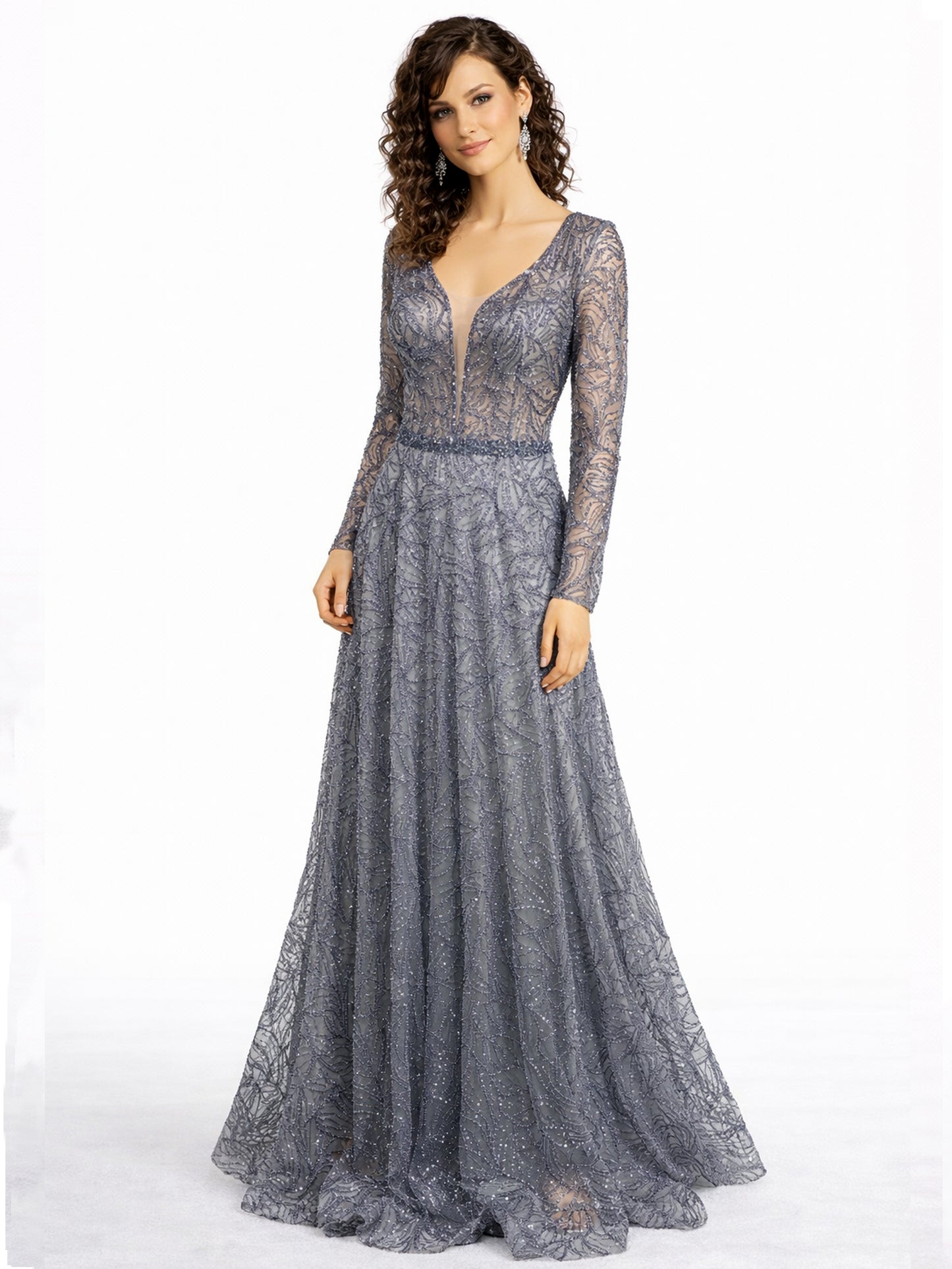 Style 220611 - Purple / Silver Dress