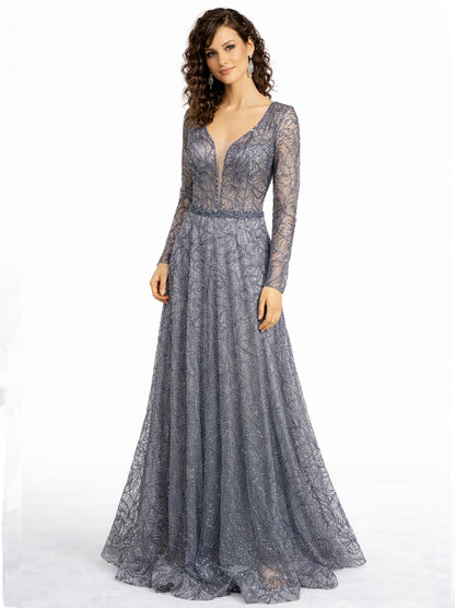 Style 220611 - Purple / Silver Dress