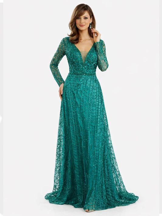 Style 220613 - Green / Rose Dress