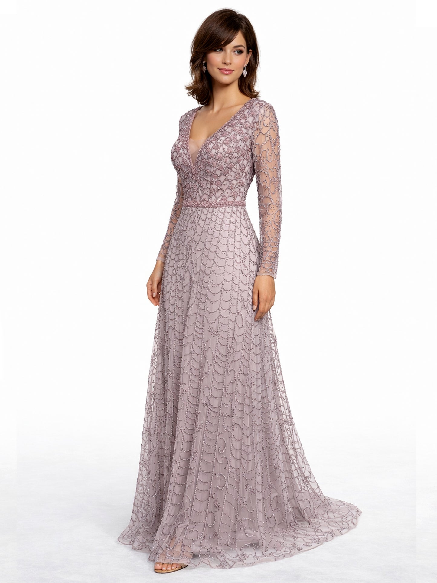 Style 220613 - Green / Rose Dress