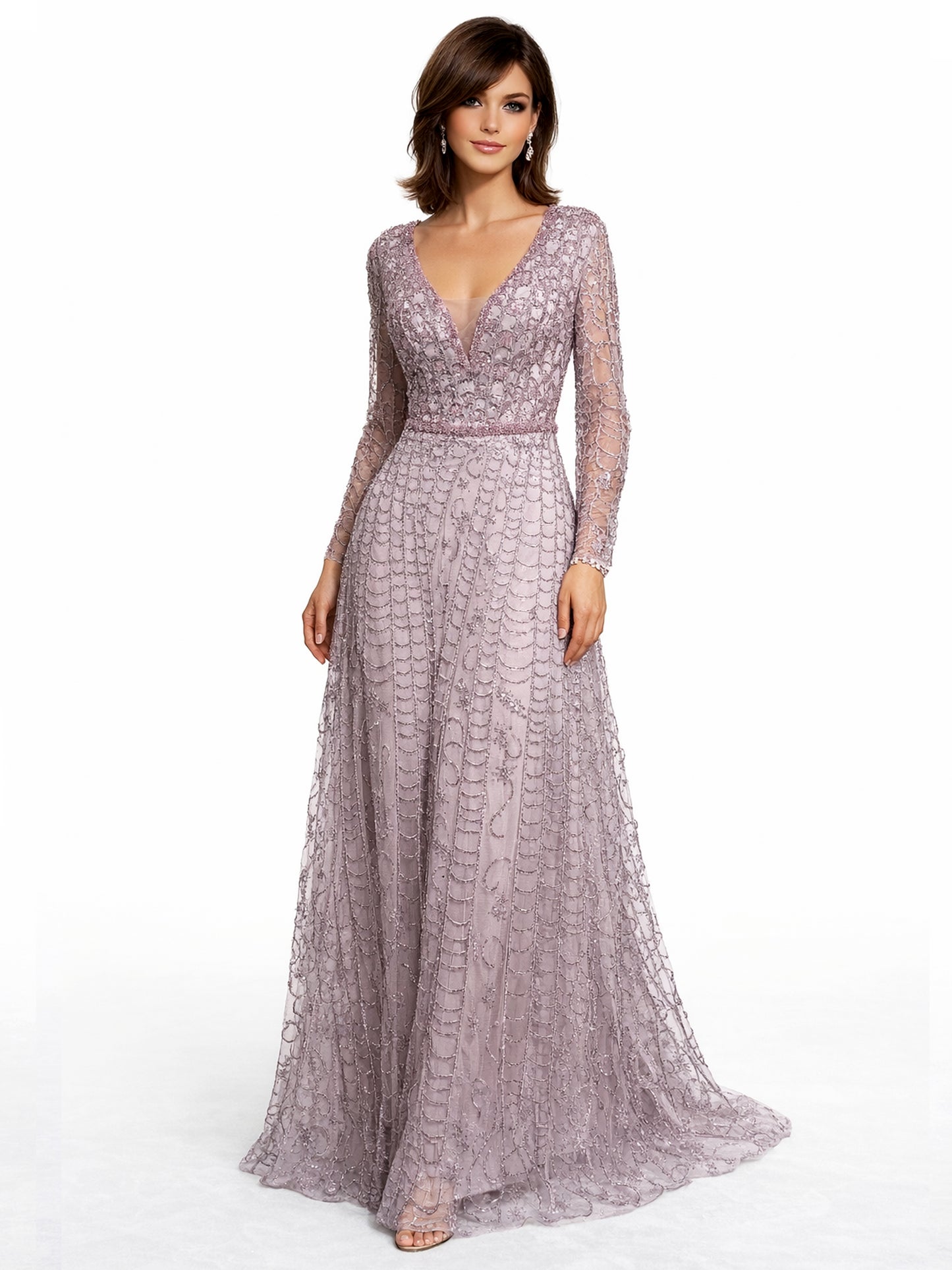 Style 220613 - Green / Rose Dress