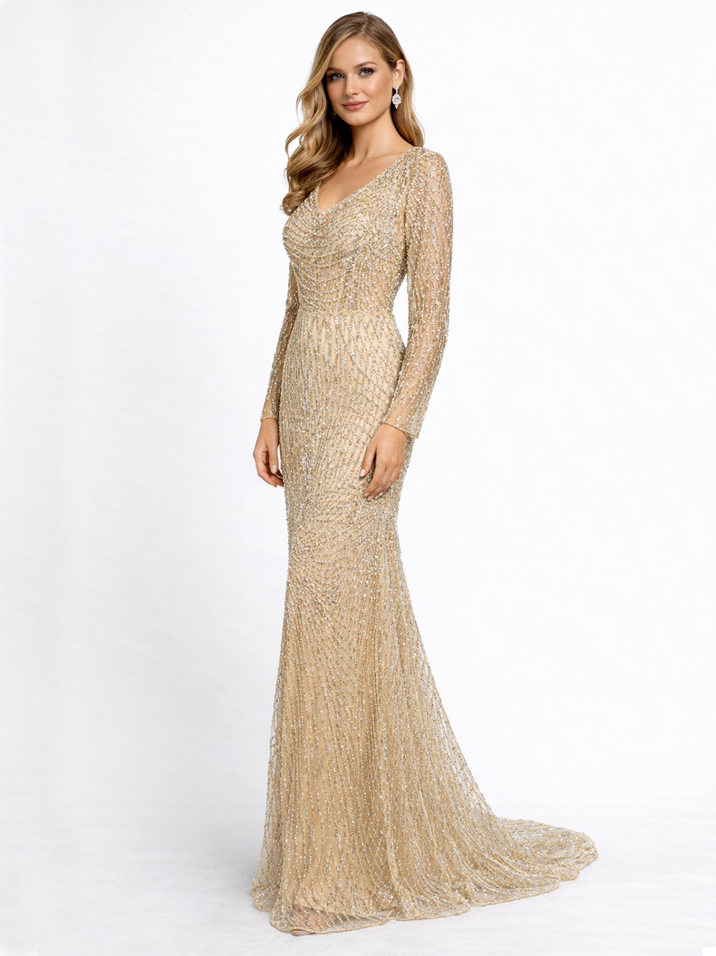 Stijl 224015 - Roze / Gouden Jurk