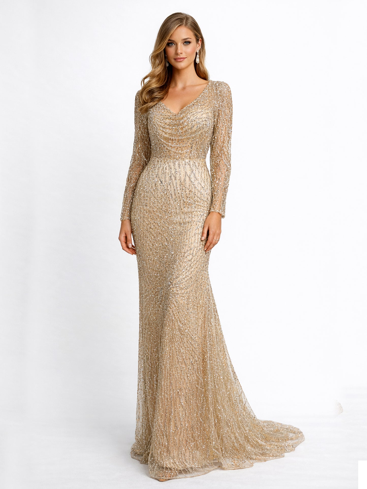 Stijl 224015 - Roze / Gouden Jurk