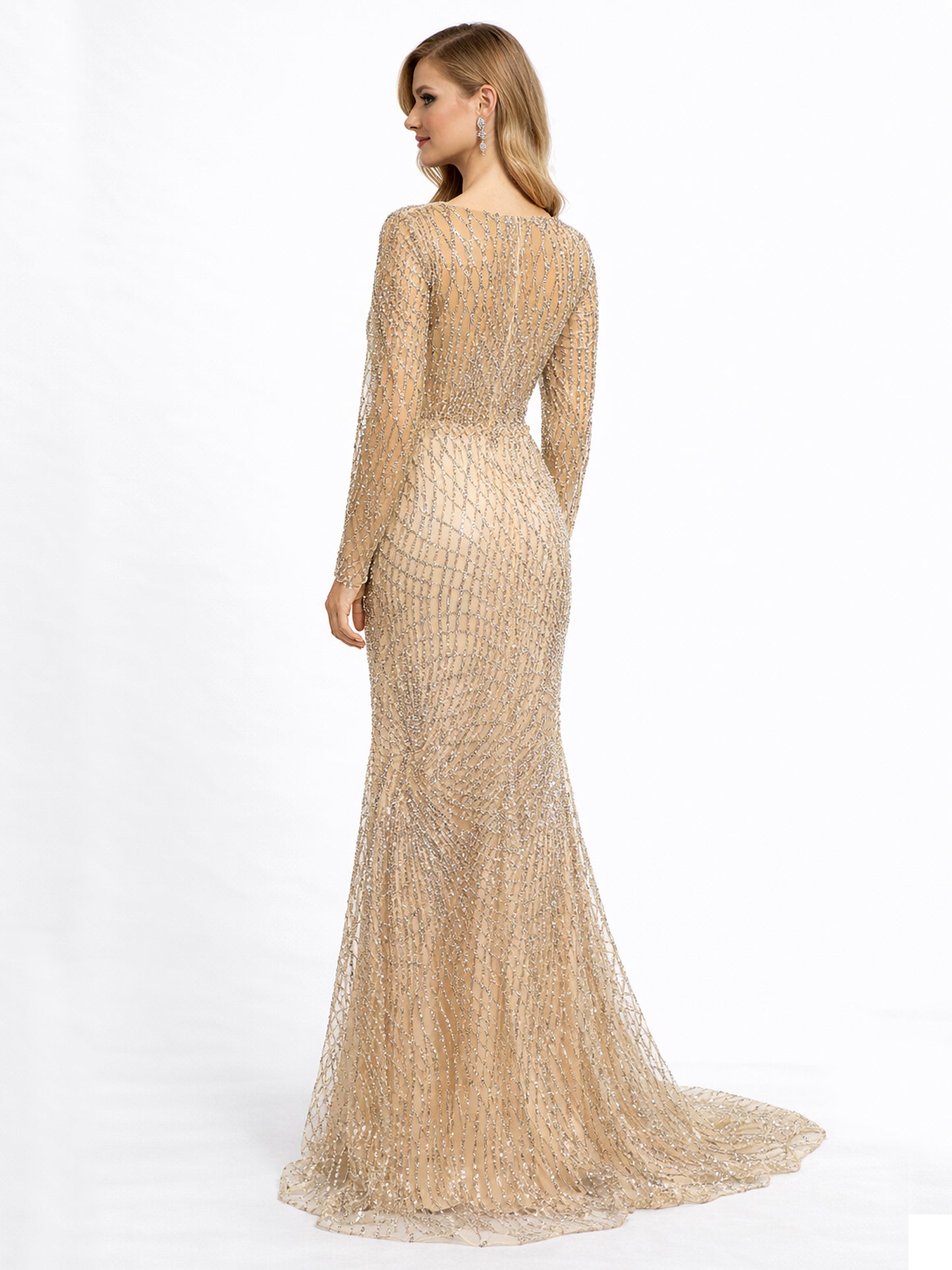 Stijl 224015 - Roze / Gouden Jurk