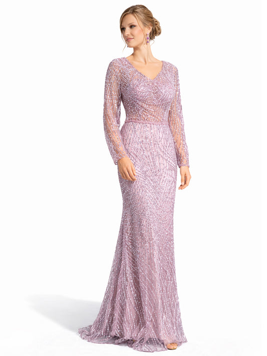 Stijl 224015 - Roze / Gouden Jurk