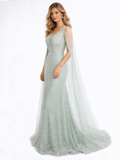 Style 230320 Gold /Green Dress