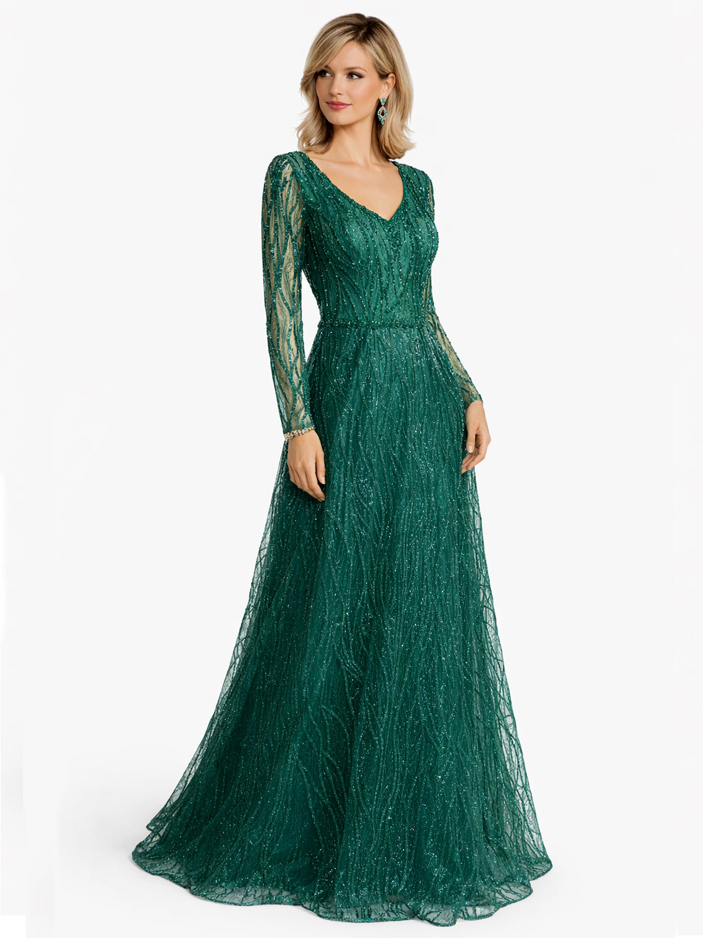 Style 230326 - Green / Silver Dress