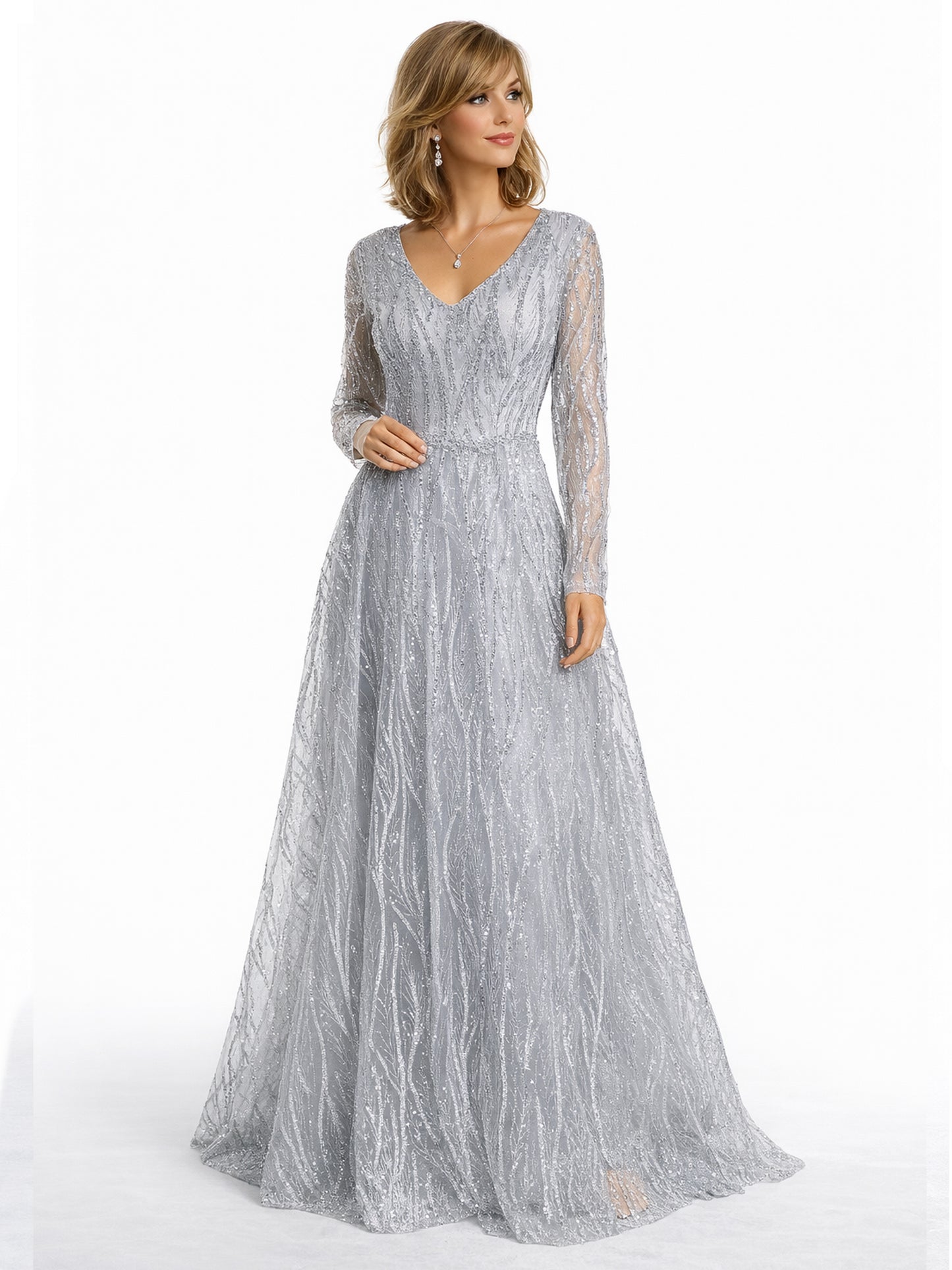 Style 230326 - Green / Silver Dress