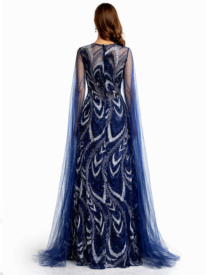 Style 230328 - Blue / Brown Dress