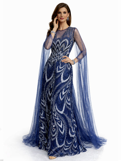Style 230328 - Blue / Brown Dress