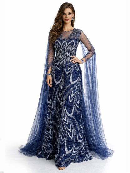 Style 230328 - Blue / Brown Dress