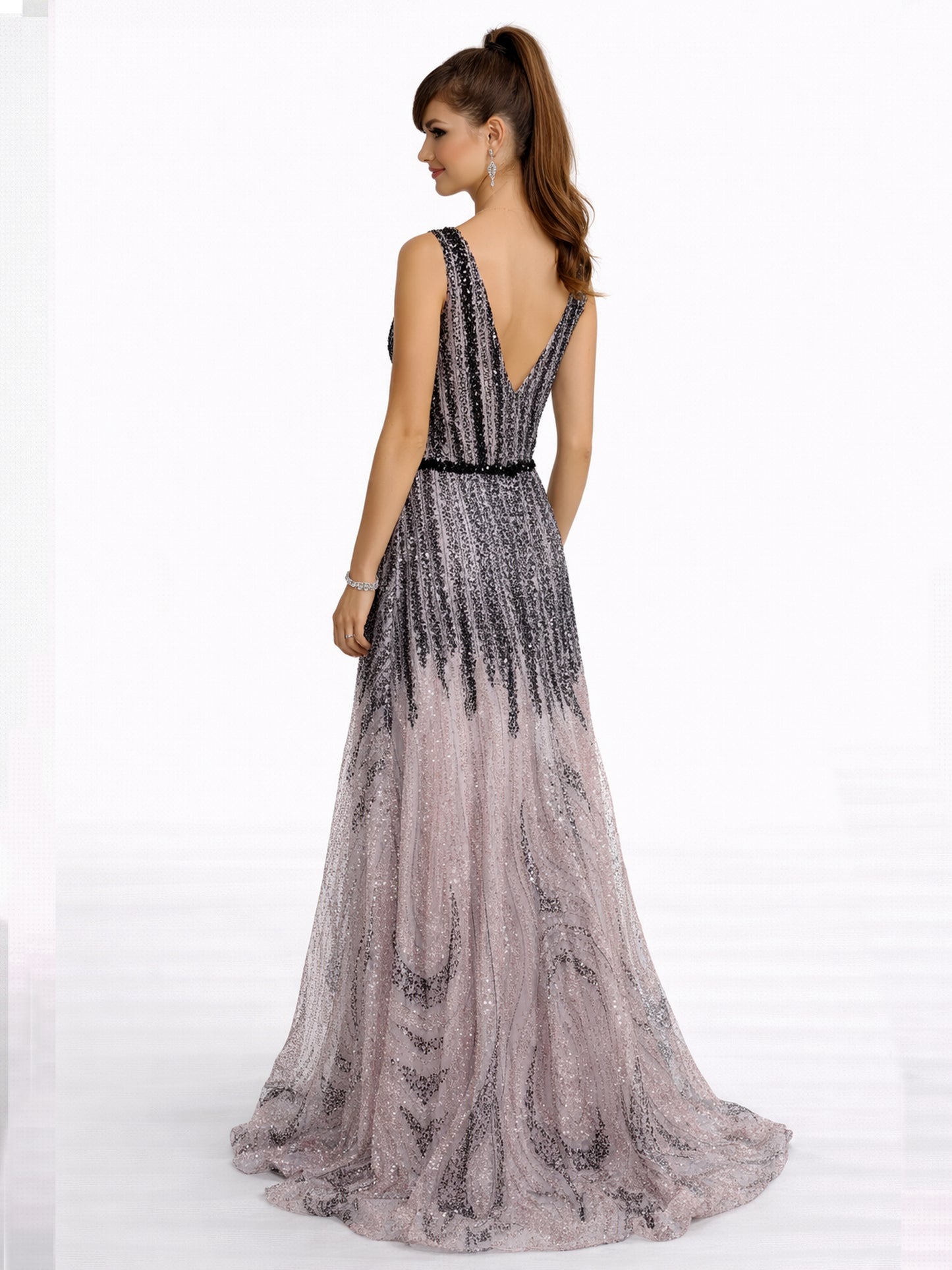 Style 230338 - Black / Dark Blue Dress