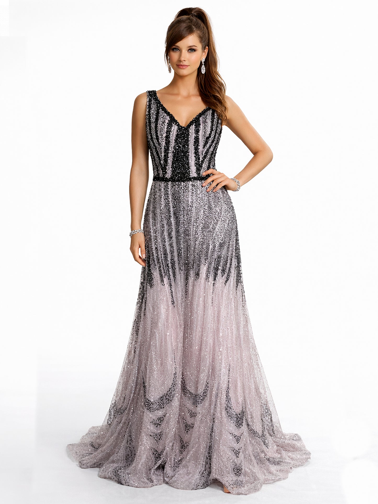 Style 230338 - Black / Dark Blue Dress