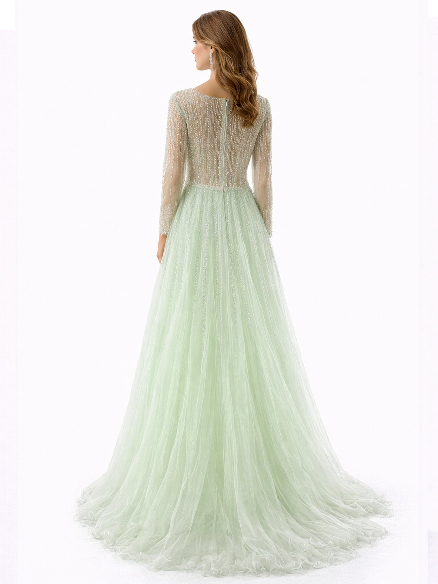 Style 240110 - Light Green / Light Pink Dress