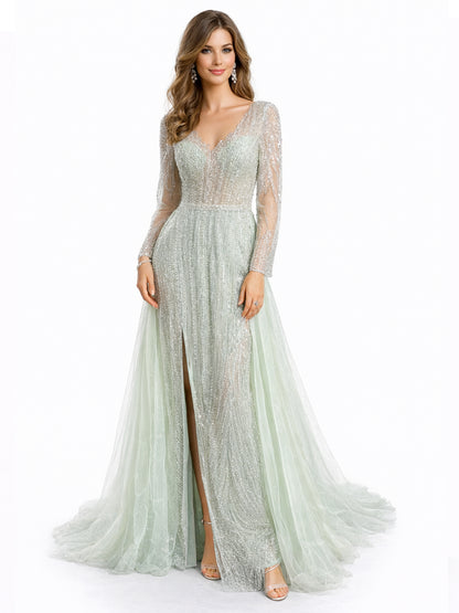 Style 240110 - Light Green / Light Pink Dress