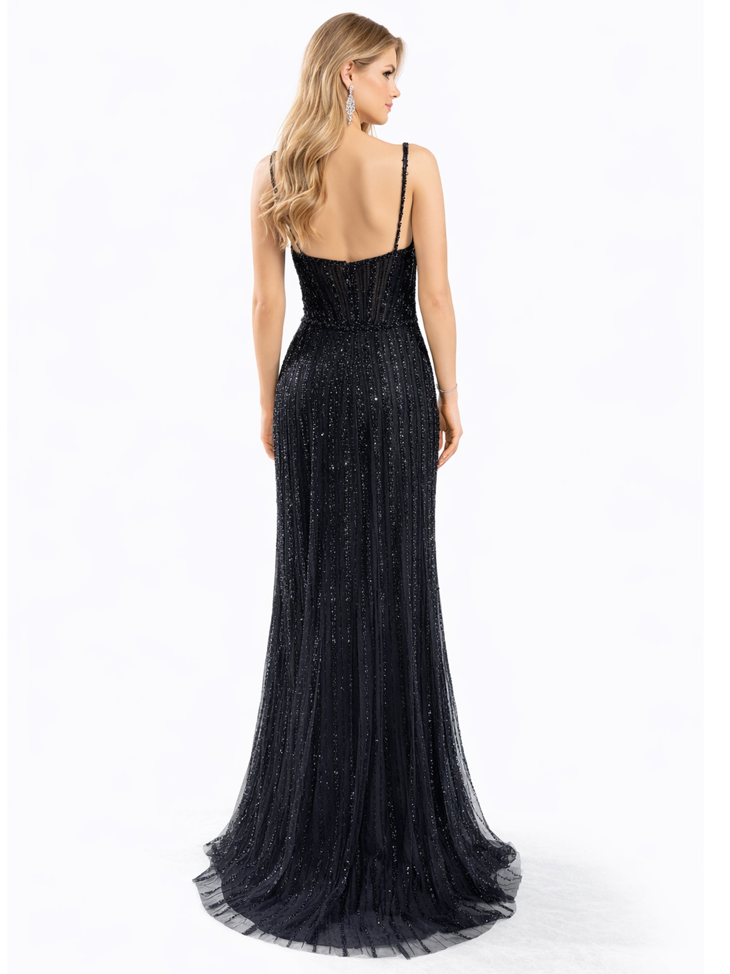 Stijl 2408 - Zwarte Avondjurk