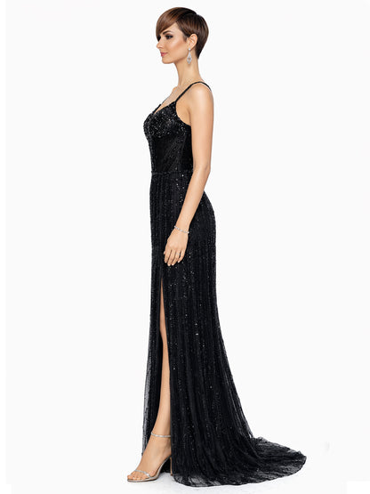 Style 2408 - Black / Blue Dress