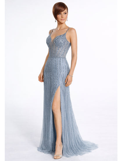 Style 2408 - Black / Blue Dress