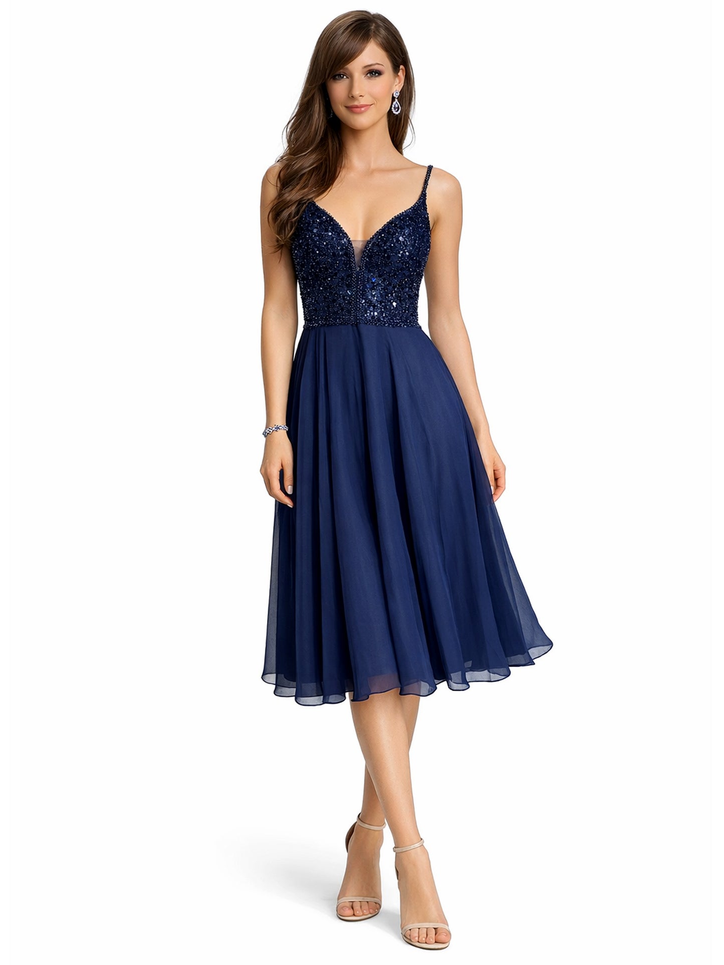 Style 2501 - Dark Blue / Purple Dress