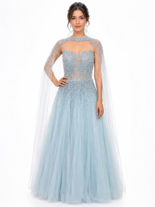 Style 251002 - Blue / Cream