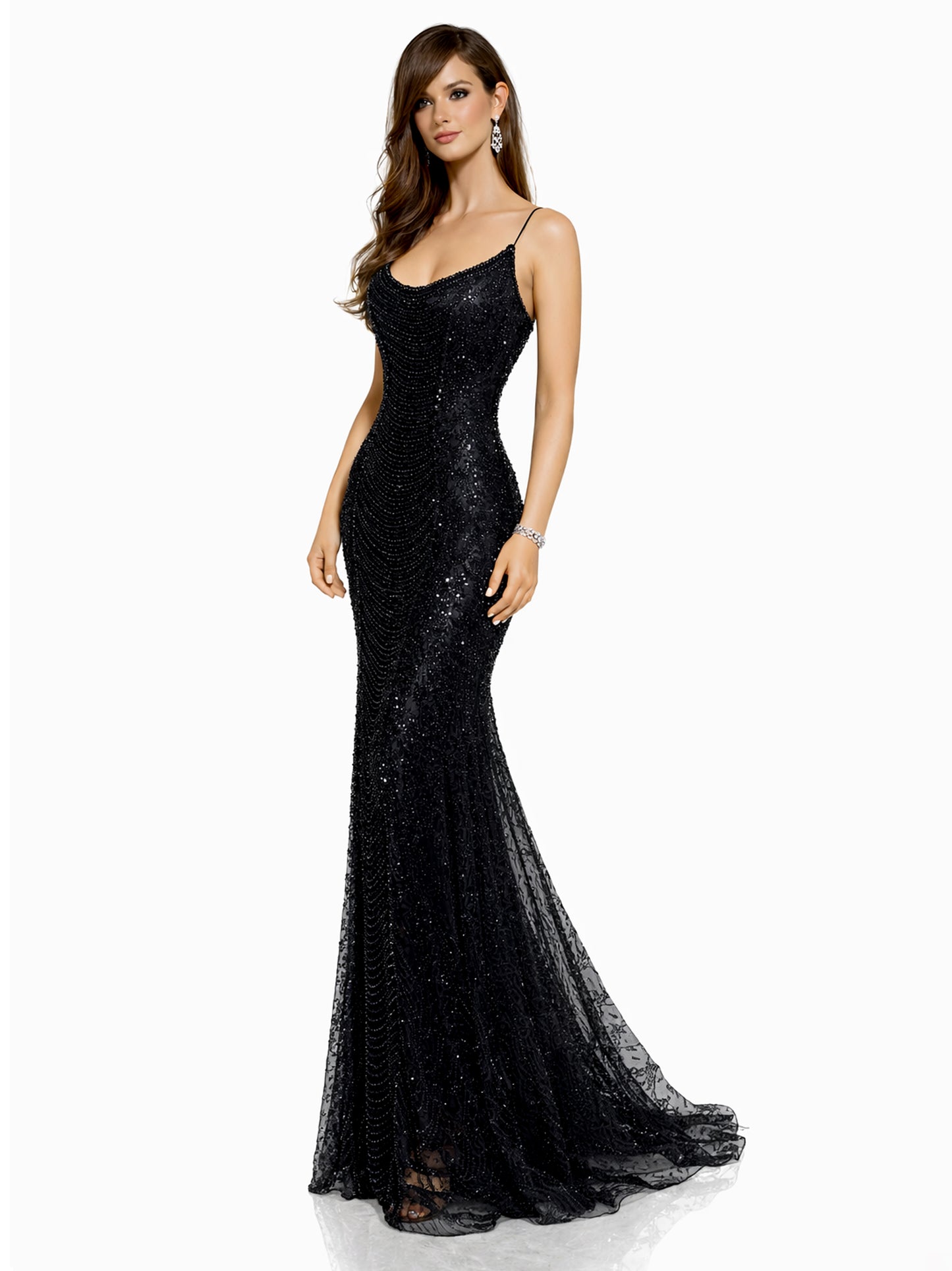 Style 385 - Black / Silver Dress