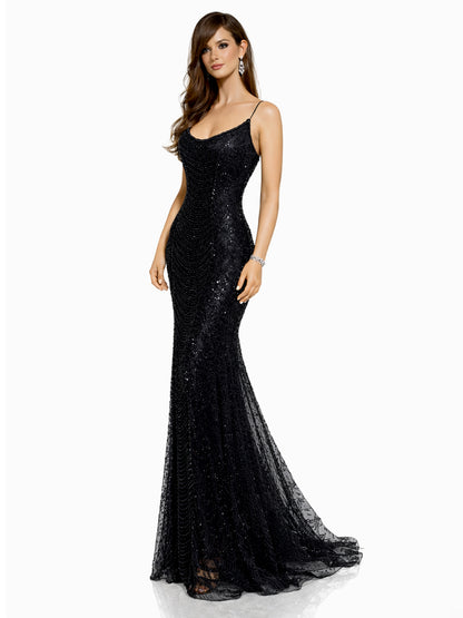 Style 385 - Black / Silver Dress