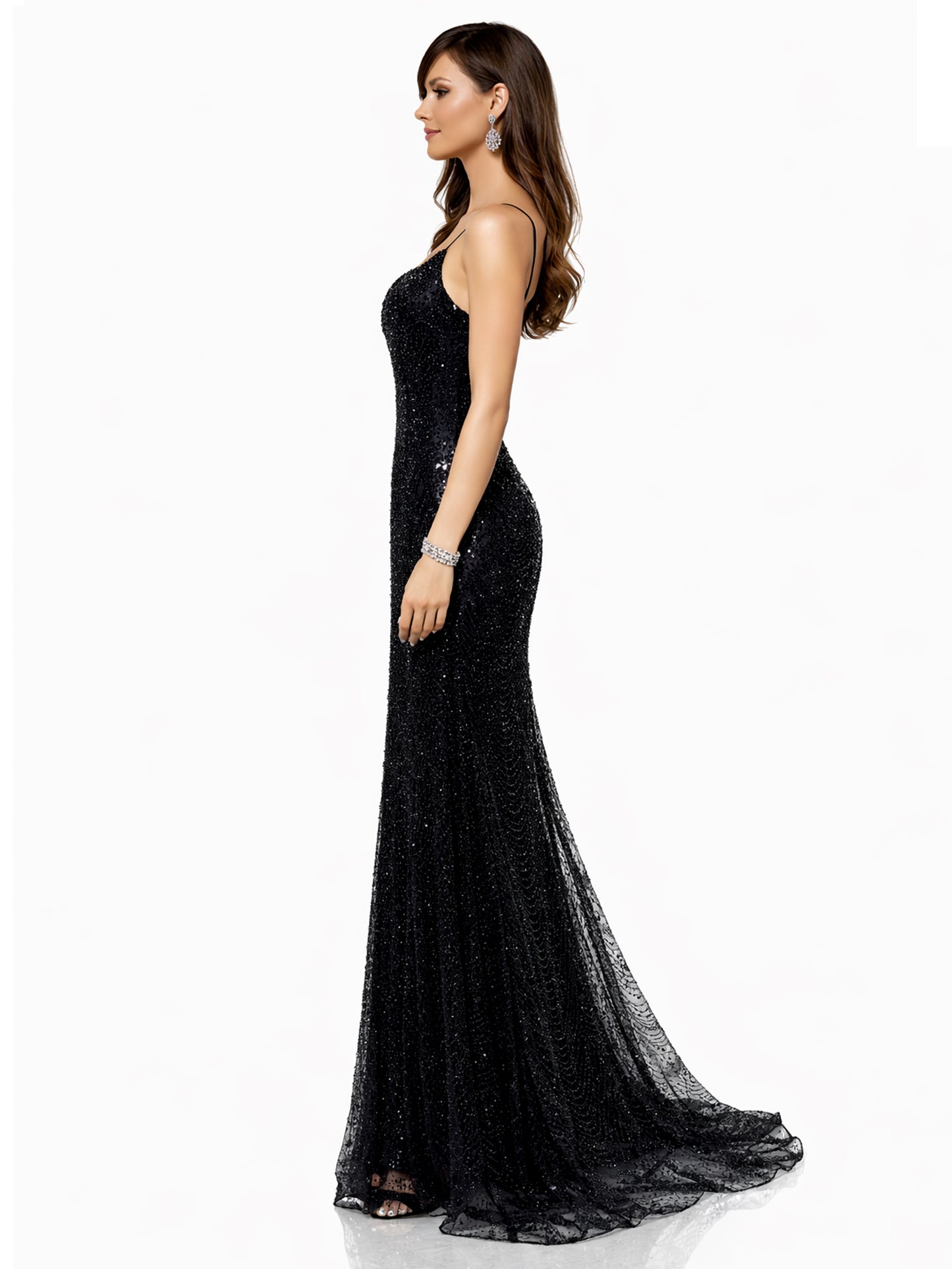 Style 385 - Black / Silver Dress
