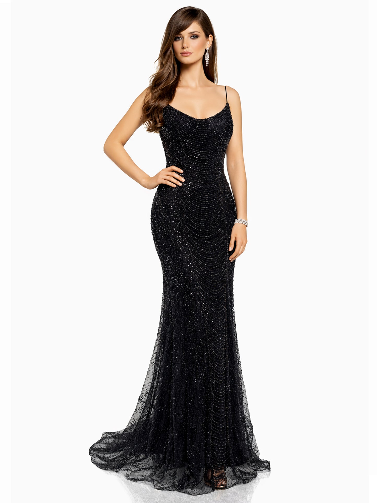 Style 385 - Black / Silver Dress