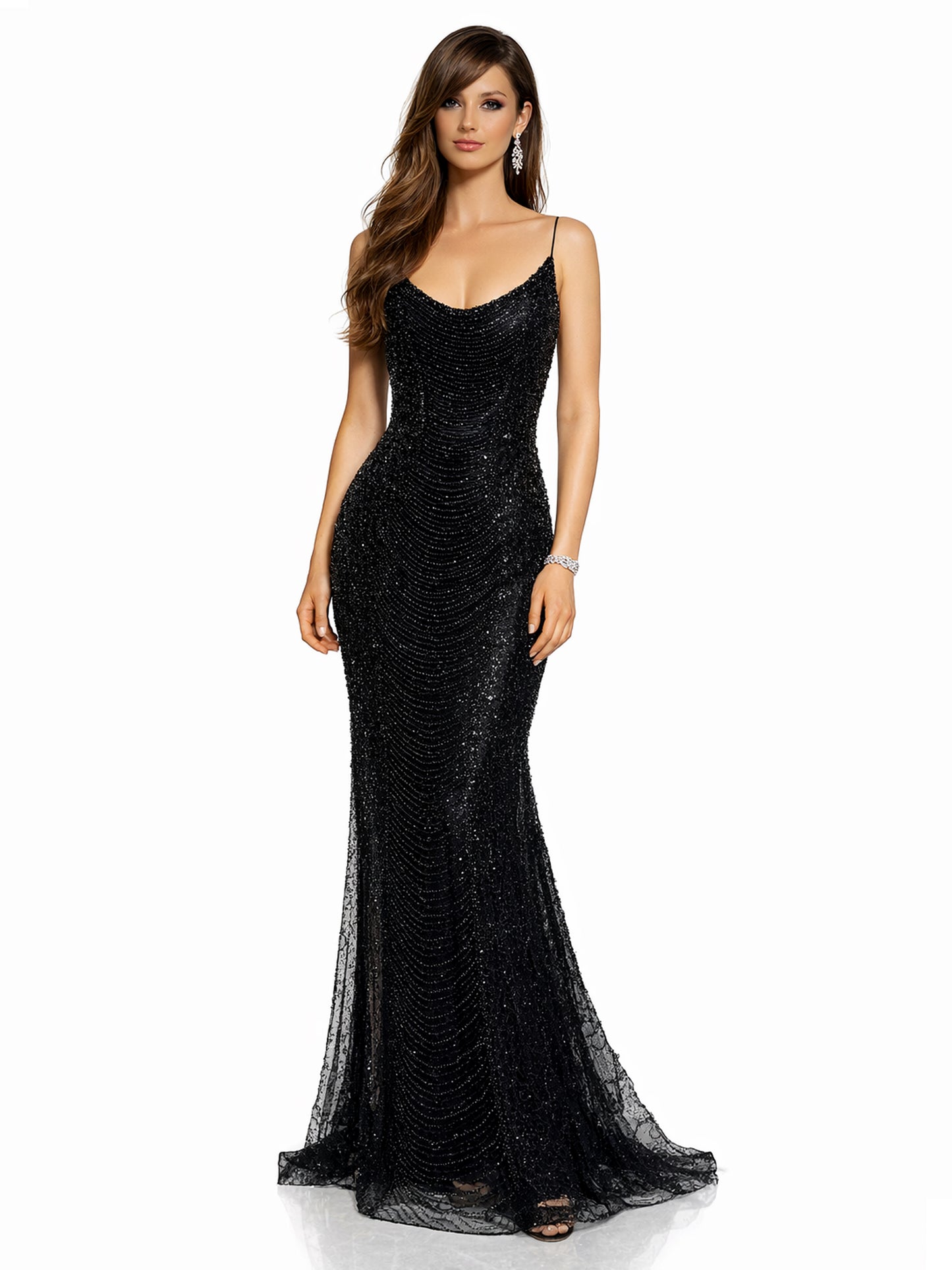 Style 385 - Black / Silver Dress