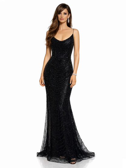 Style 385 - Black / Silver Dress