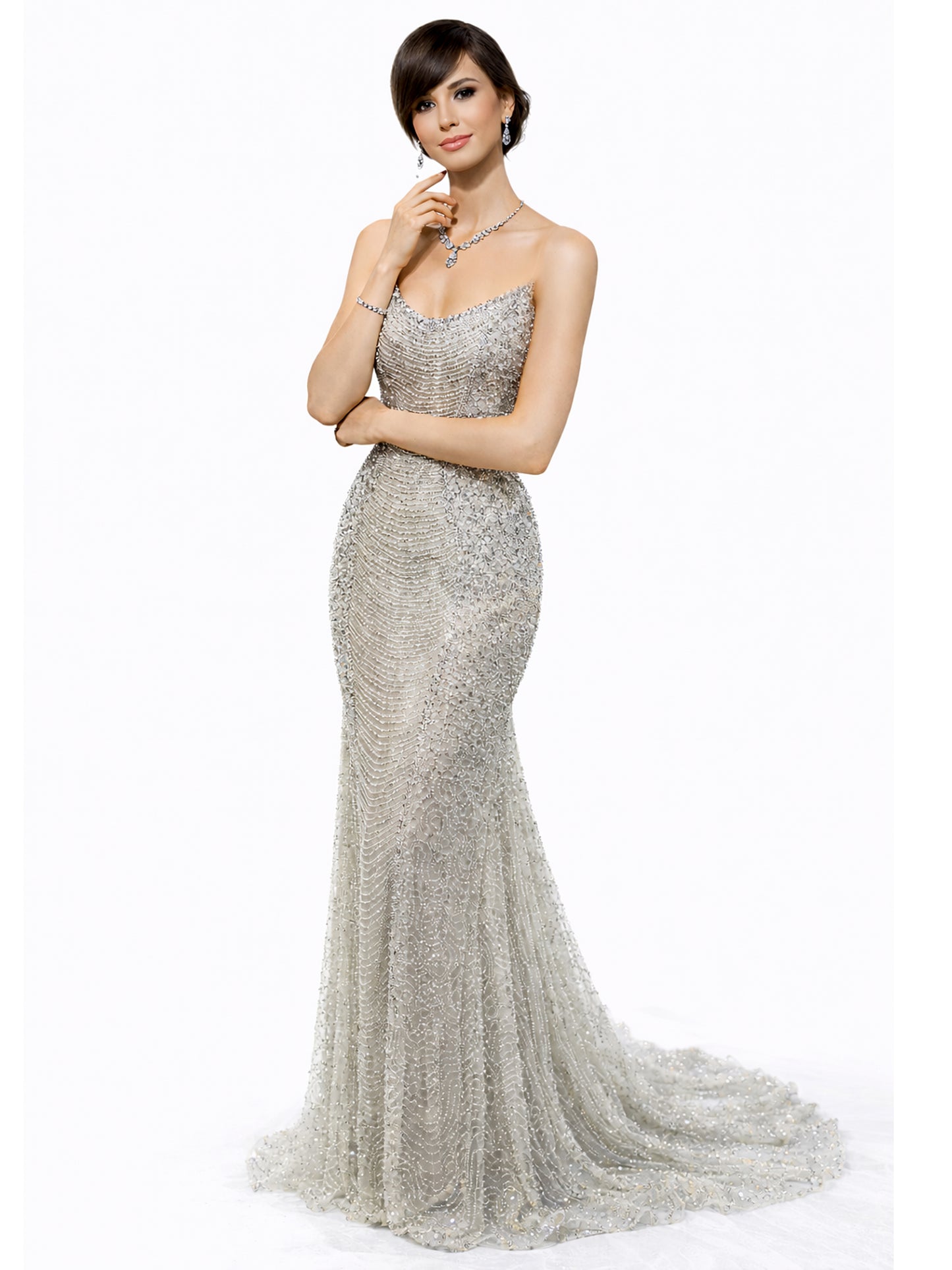 Style 385 - Black / Silver Dress