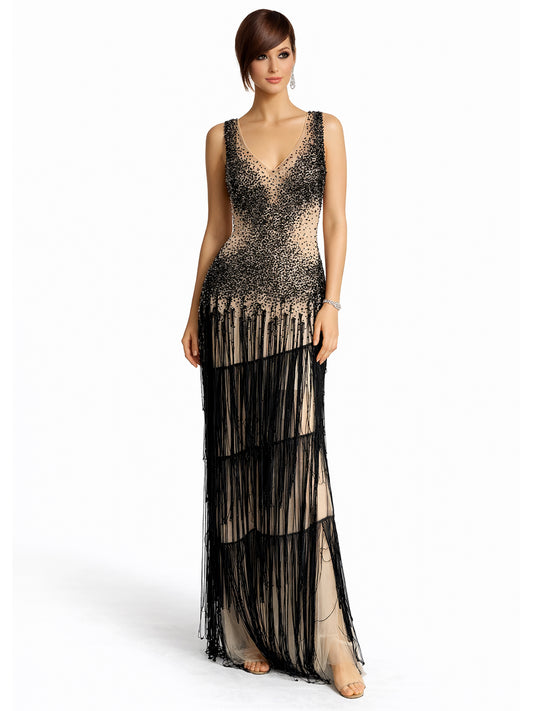 Style 6231 - Black / Creme Dress