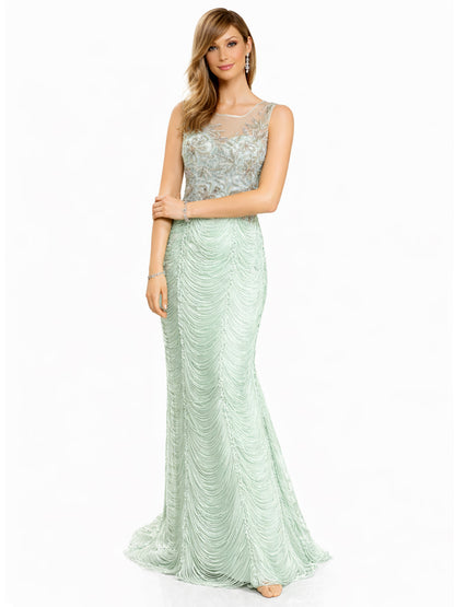 Style 6314 - Light Green / Rose Dress
