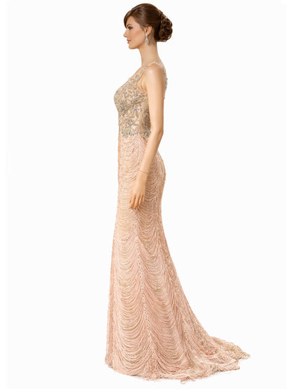 Style 6314 - Light Green / Rose Dress