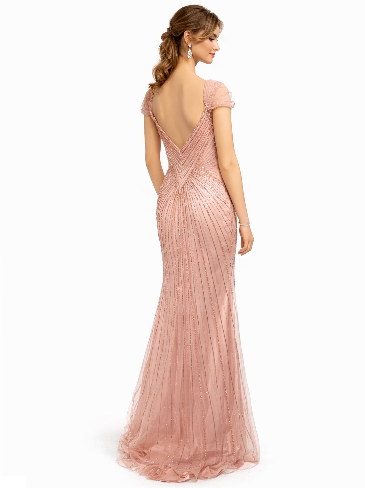 Style 634 - Blue / Green / Rose Dress