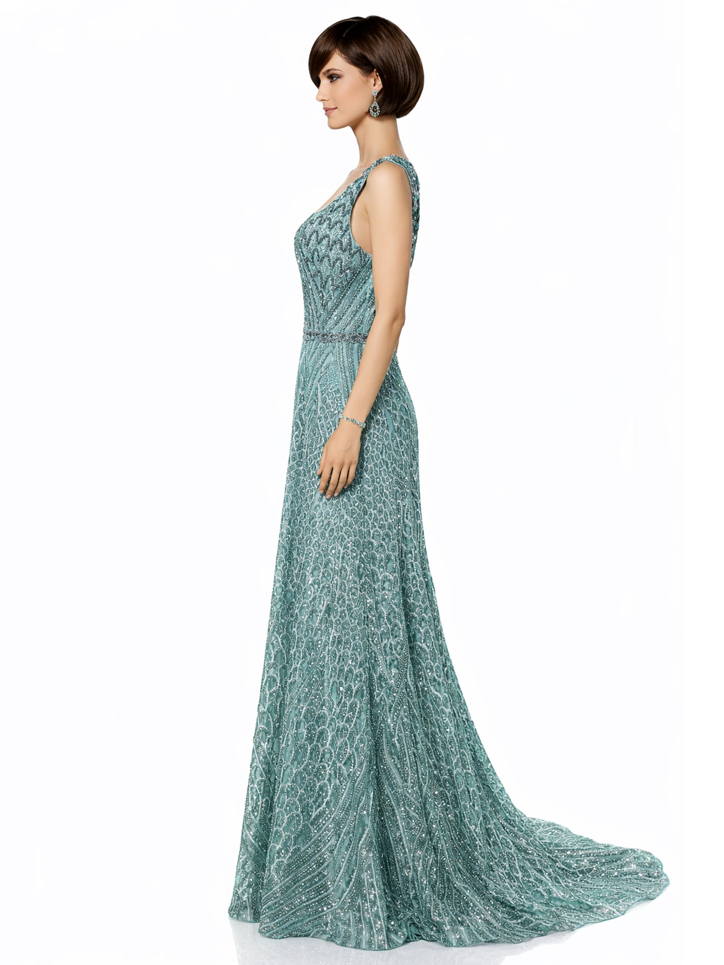 Style 8127 - Red / Green Dress