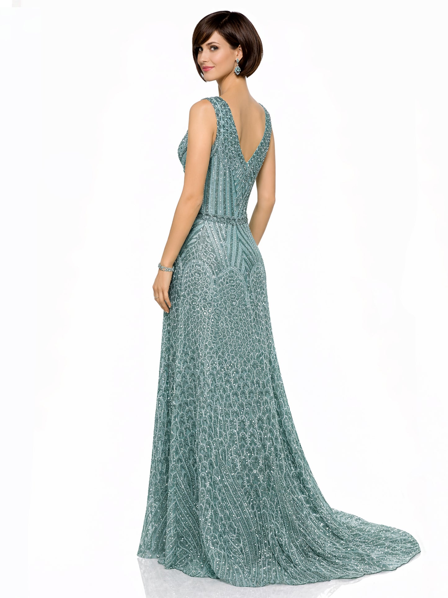 Style 8127 - Red / Green Dress